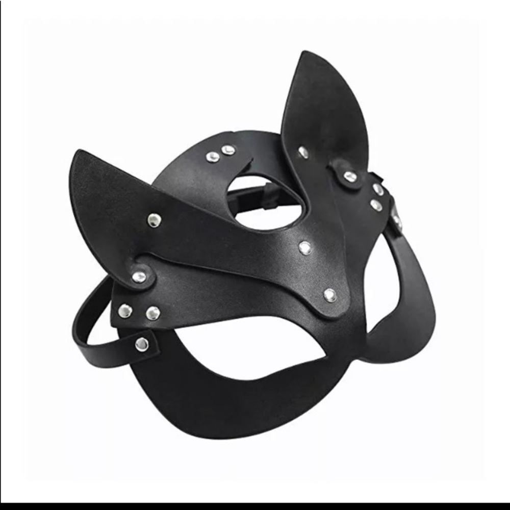 🌹Sexy Leather Cosplay Masquerade Party Eye Mask🌹 - Picture 4 of 16